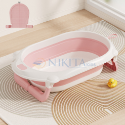 Bồn tắm cho bé sơ sinh gấp gọn cao cấp, có thể đo nhiệt độ nước