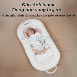Gối chống trào ngược Sunveno cho bé, giữ ấm bụng 3 in 1