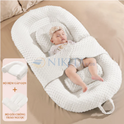 Gối chống trào ngược Sunveno cho bé, giữ ấm bụng 3 in 1