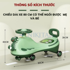 Xe lắc cho bé có đèn có nhạc vui nhộn