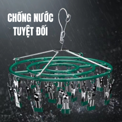 Móc chùm treo đồ em bé, đồ lót, tất vớ - 24 kẹp