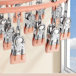 Móc chùm treo đồ em bé, đồ lót, tất vớ - 24 kẹp