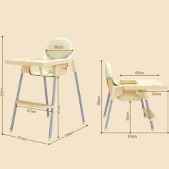Kích Thước Ghế Ăn Dặm Đa Năng, An Toàn Cho Bé NIKITA NKT-G043