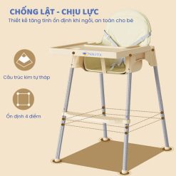 Tính Năng Ghế Ăn Dặm Đa Năng, An Toàn Cho Bé NIKITA NKT-G043